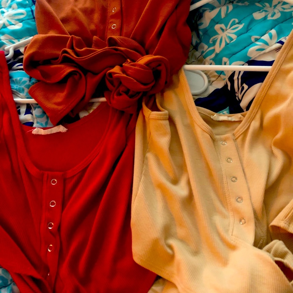 Wrap around tank tops